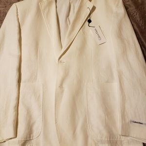 White Linen Blazer